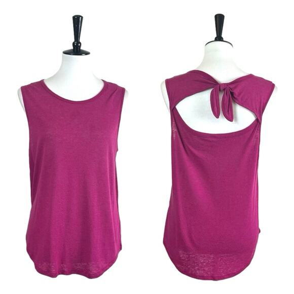 Old Navy Women’s Bundle of 4 Tank Tops Tie Back Palm Print Hot Pink Size Medium - Picture 3 of 9